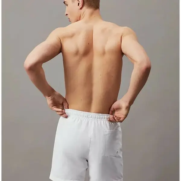 Calvin Klein - Ανδρικό Μαγιό Σορτς KM0KM01004-YCD Λευκό