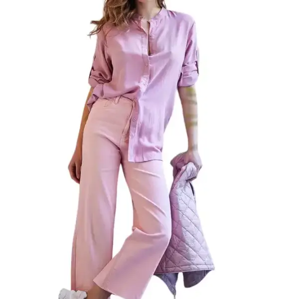 Cento - Πουκάμισο λουπέτο oversized 2702901-205 Ροζ
