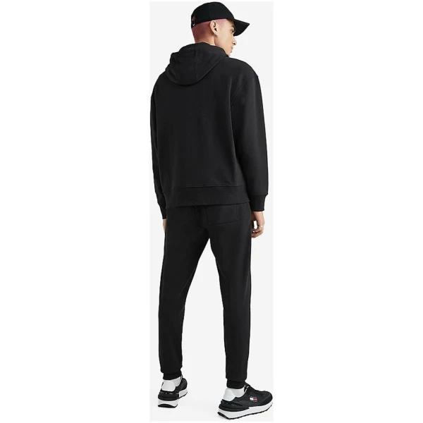 Tommy Hilfiger - Ανδρικό Φούτερ με Κουκούλα και Τσέπες DM0DM15796-BDS Μαύρο DM0DM15796-BDS