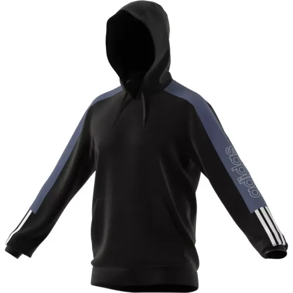 Adidas - Essentials Ανδρικό Φούτερ με Κουκούλα και Τσέπες GK9626 Μαύρο GK9626