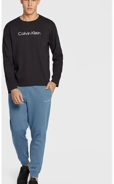 Calvin Klein - Παντελόνι Φόρμας με Λάστιχο 00GMS2P606-64N Γαλάζιο 00GMS2P606-64N