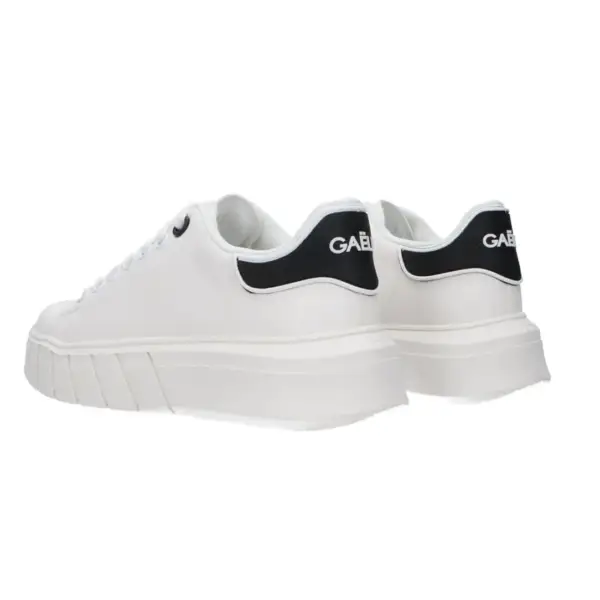 Gaelle Paris - Γυναικεία Sneakers Addict ECO-Leather GBCDP2965 Λευκό/Μαύρο GBCDP2965-WHITE-BLACK