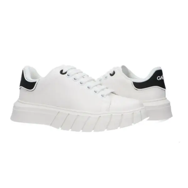 Gaelle Paris - Γυναικεία Sneakers Addict ECO-Leather GBCDP2965 Λευκό/Μαύρο GBCDP2965-WHITE-BLACK