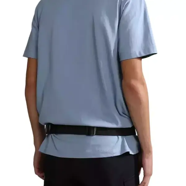 Napapijri - Ανδρικό T-shirt S-Box με Λογότυπο NP0A4GDR-B2B Μπλε NP0A4GDRB2B