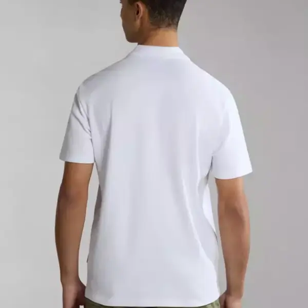 Napapijri - Ανδρικό T-shirt Polo Ealis SS Regular Fit NP0A4H8B-002 Λευκό NP0A4H8B002