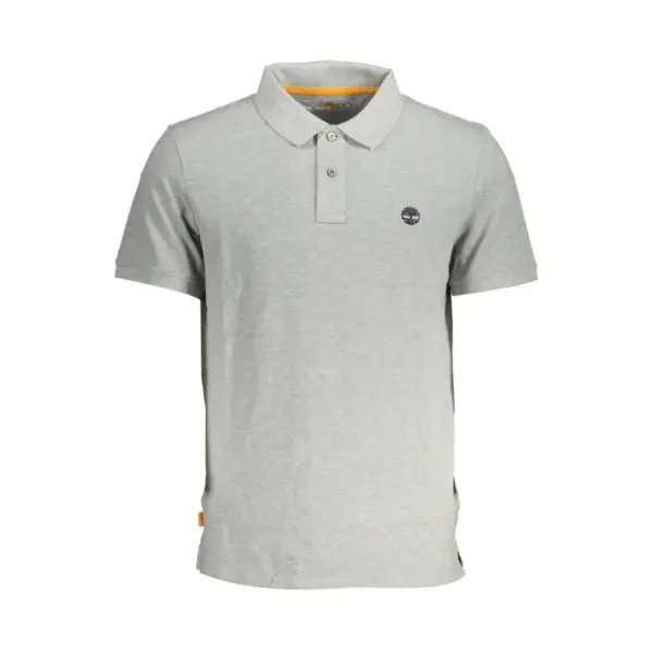 Timberland - Ανδρικό T-shirt Polo Short-Sleeve με Λογότυπο Oyster River TB0A2BRY-052 Γκρι TB0A2BRY052
