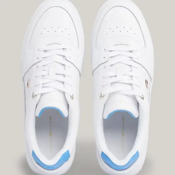 Tommy Hilfiger - Basket Γυναικεία Sneakers FW0FW08081-0K7 Λευκό