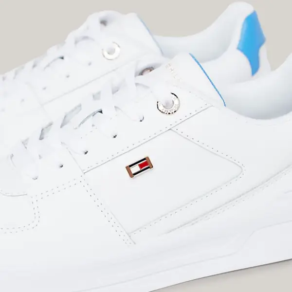 Tommy Hilfiger - Basket Γυναικεία Sneakers FW0FW08081-0K7 Λευκό