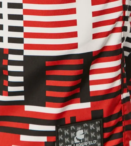 Karl Lagerfeld - Ανδρικό Μαγιό Σορτς KL20MBM11-RED Κόκκινο