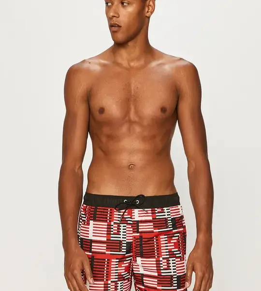Karl Lagerfeld - Ανδρικό Μαγιό Σορτς KL20MBM11-RED Κόκκινο KL20MBM11-RED