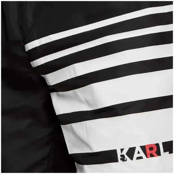 Karl Lagerfeld - Ανδρικό Μαγιό Σορτς με Ρίγες KL20MBM03-BLACK Μαύρο