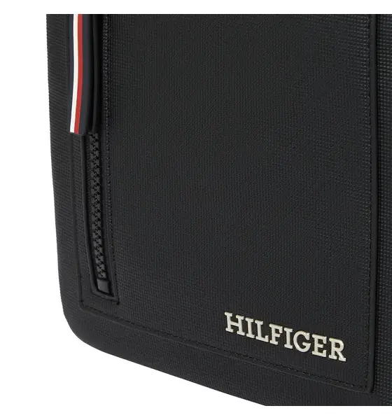 Tommy Hilfiger - Ανδρική Τσάντα Ώμου Χιαστί Th Pique Mini Crossover AM0AM11783 -BDS Μαύρο