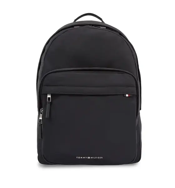 Tommy Hilfiger - Ανδρικό Σακίδιο Πλάτης Th Signature Backpack AM0AM12214-BDS Μαύρο