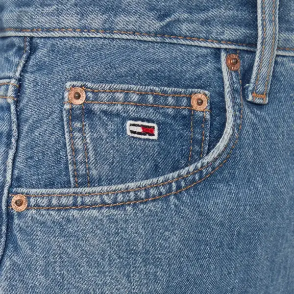Tommy Hilfiger - Γυναικείο Τζιν Σορτς Uh Mom Fit DW0DW17646-1A5 Μπλε
