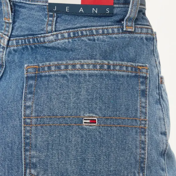 Tommy Hilfiger - Γυναικείο Τζιν Σορτς Uh Mom Fit DW0DW17646-1A5 Μπλε