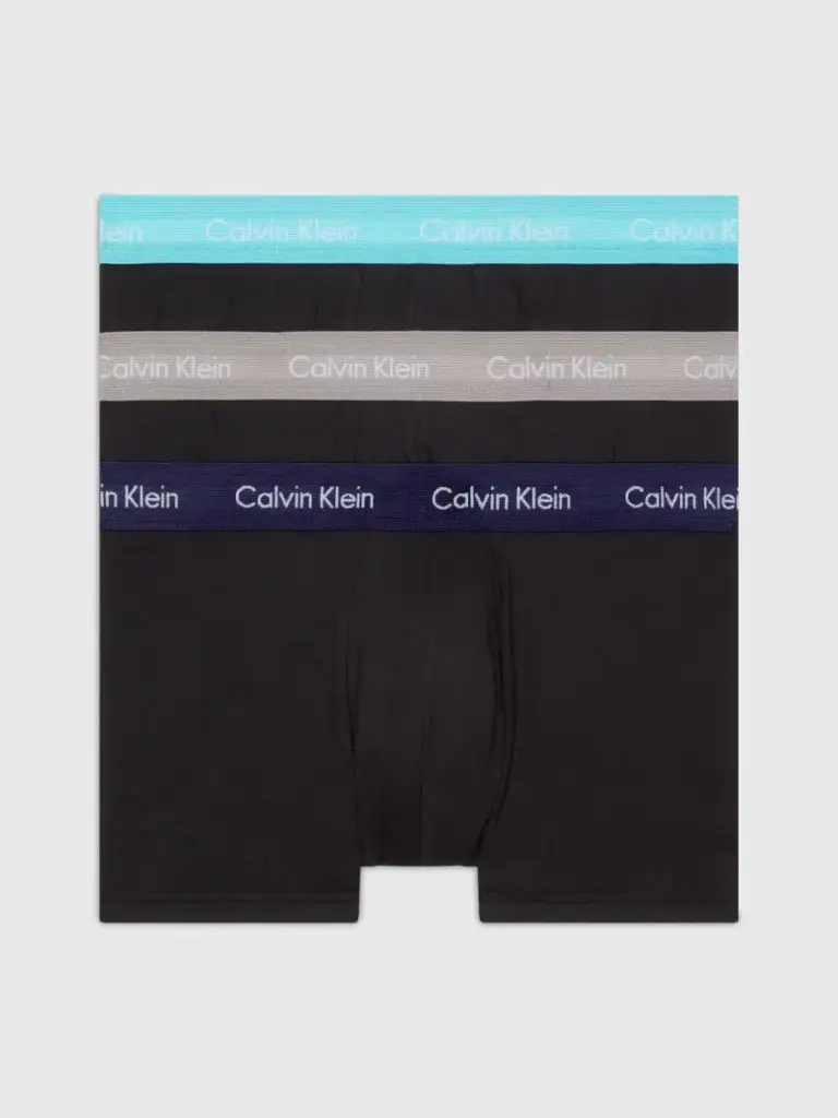 Calvin Klein - Ανδρικά Μποξεράκια Low Rise Trunk 3Pack 0000U2664G-MXW Τιρκουάζ Μπεζ Μωβ