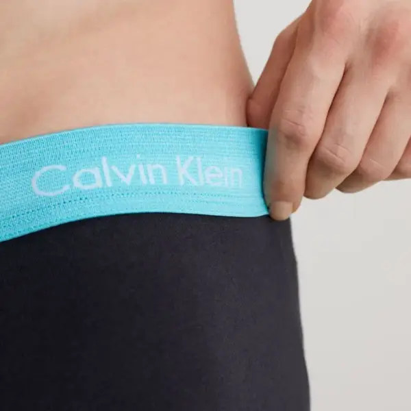Calvin Klein - Ανδρικά Μποξεράκια Low Rise Trunk 3Pack 0000U2664G-MXW Τιρκουάζ Μπεζ Μωβ