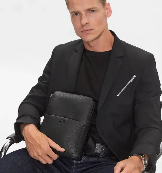 Calvin Klein - Ανδρική Τσάντα ΏμουΧιαστί Ck Diagonal Flatpack K50K510554-BAX Μαύρο