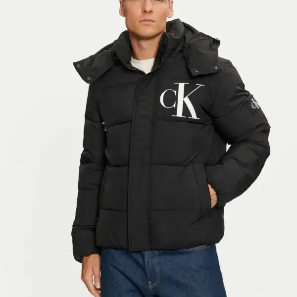 Calvin Klein - Ανδρικό Μπουφάν Essentials Non Down Jacket J30J326104-BEH Μαύρο