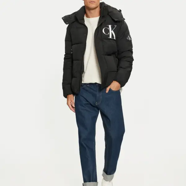 Calvin Klein - Ανδρικό Μπουφάν Essentials Non Down Jacket J30J326104-BEH Μαύρο J30J326104-BEH