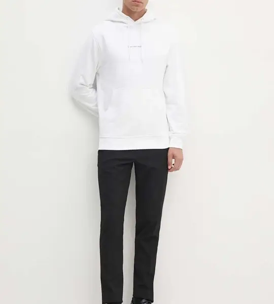 Calvin Klein - Ανδρικό Φούτερ Grid Monogram Regular Fit J30J325639-YAF Λευκό