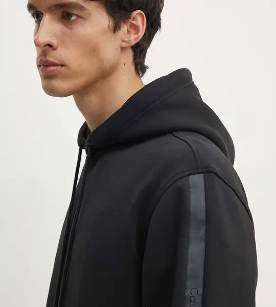 Calvin Klein - Ανδρικό Φούτερ Logo Tape Regular Fit J30J325632-BEH Μαύρο