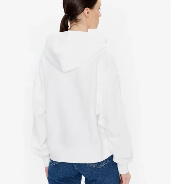 Calvin Klein - Γυναικείο Φούτερ με Κουκούλα J20J220434-YAF Λευκό