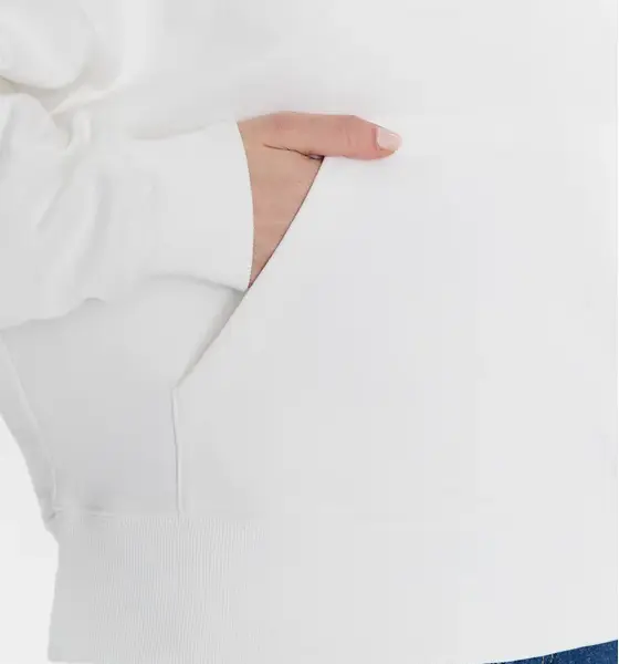 Calvin Klein - Γυναικείο Φούτερ με Κουκούλα J20J220434-YAF Λευκό
