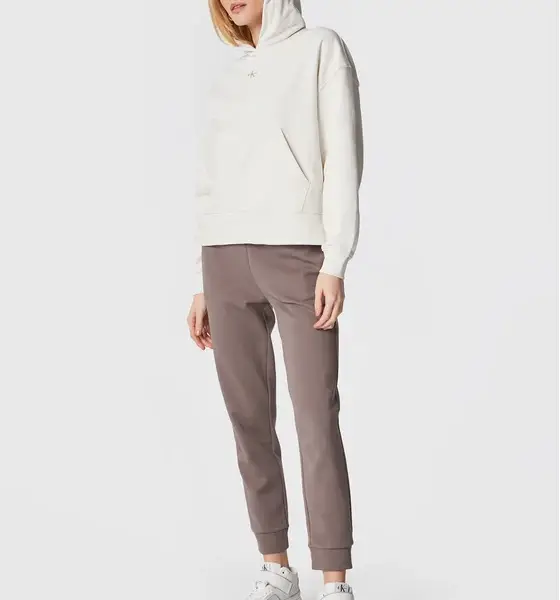 Calvin Klein - Γυναικείο Φούτερ με Κουκούλα J20J220434-YBI Λευκό