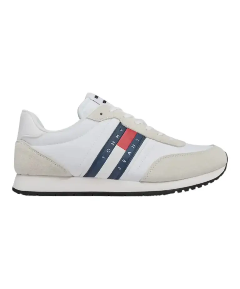 Tommy Hilfiger - Ανδρικά Sneakers Tjm Runner Casual Ess EM0EM01351-YBR Λευκό