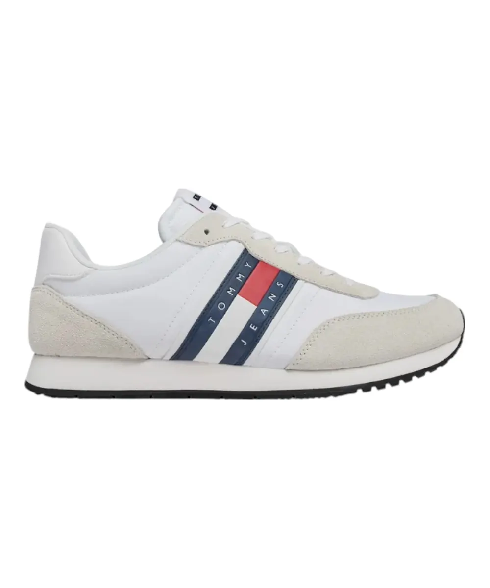 Tommy Hilfiger - Ανδρικά Sneakers Tjm Runner Casual Ess EM0EM01351-YBR Λευκό