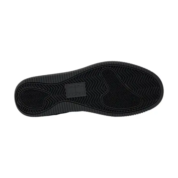 Tommy Hilfiger - Ανδρικά Δερμάτινα Sneakers Tjm Retro Basket Ess EM0EM01395-BDS Μαύρο EM0EM01395-BDS