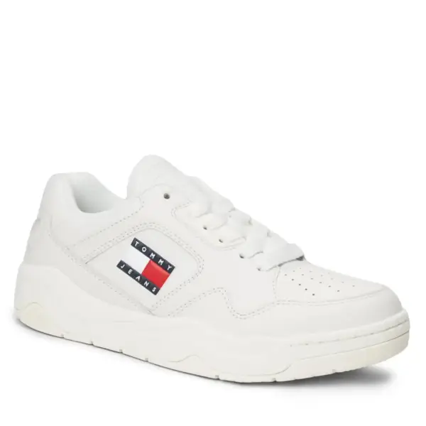Tommy Hilfiger – Δερμάτινα Γυναικεία Sneakers Tjw New Basket Sneaker Lc EN0EN02524F-YBL Εκρού
