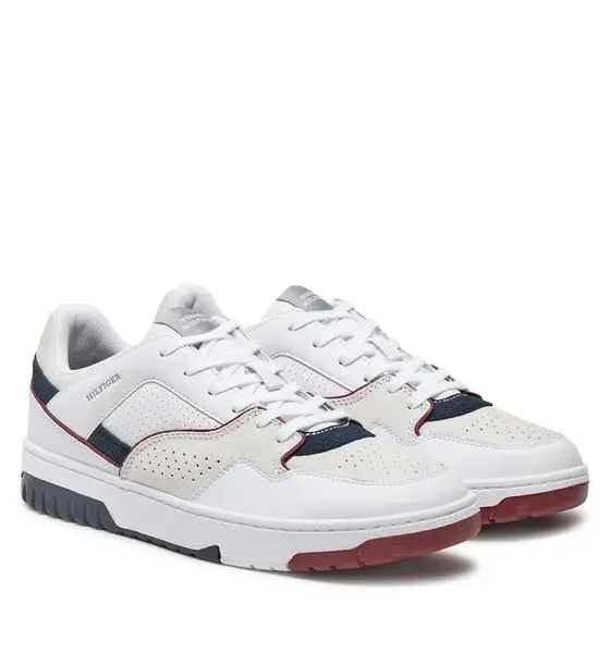 Tommy Hilfiger - Ανδρικά Sneakers Th Basket Modern Street Lth FM0FM05211-YBS Λευκό