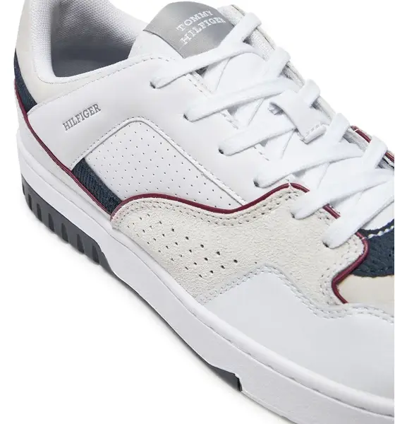 Tommy Hilfiger - Ανδρικά Sneakers Th Basket Modern Street Lth FM0FM05211-YBS Λευκό