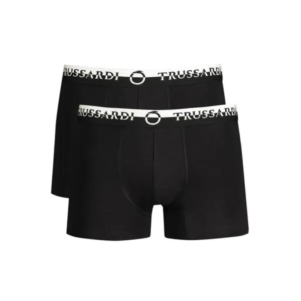 Trussardi Jeans- Ανδρικά Μποξεράκια 2Pack TRU2UTR03-03BLAC Μαύρο TRU2UTR03-03BLAC