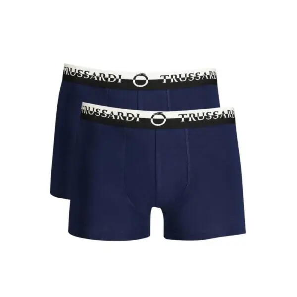 Trussardi Jeans- Ανδρικά Μποξεράκια 2Pack TRU2UTR03-17NAVY Μπλε TRU2UTR03-17NAVY