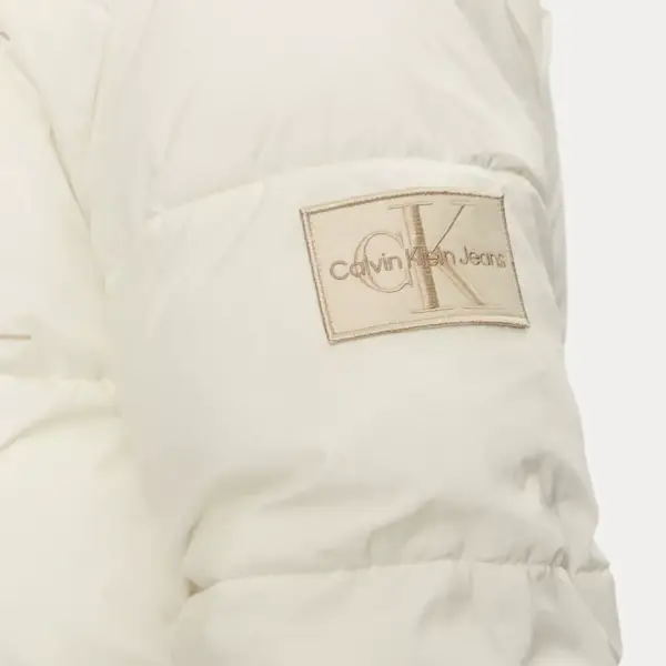 Calvin Klein - Ανδρικό Μπουφάν Essentials Non Down Jacket J30J326104-YBI Εκρού J30J326104-YBI