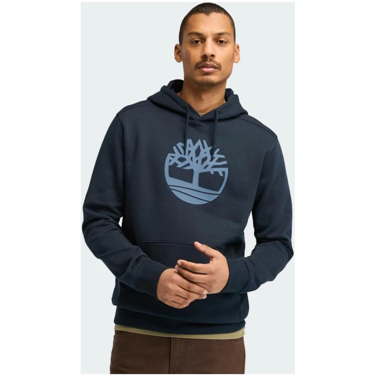 Timberland - Ανδρικό Φούτερ με Κουκούλα Kennebec River Tree Regular Fit TB0A2BJH-433 Μπλε Ναυτικό