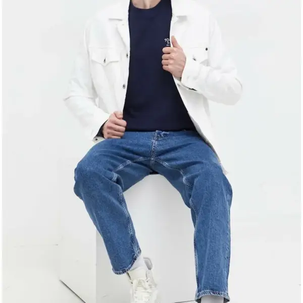 Tommy Hilfiger - Ανδρικό Φούτερ Essential Graphic Crew DM0DM18404-C1G Μπλε Ναυτικό DM0DM18404-C1G