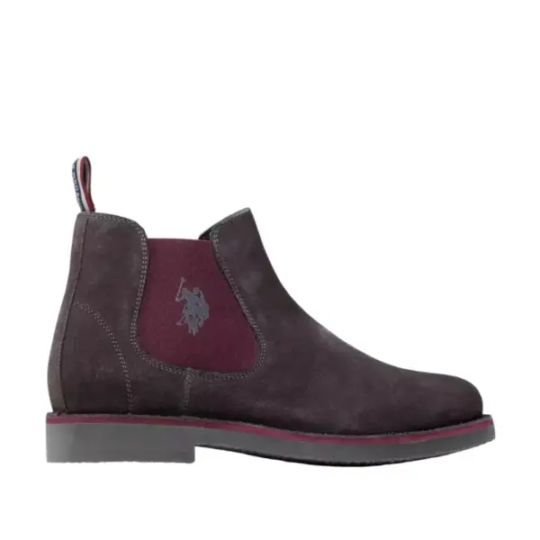U.S. Polo Assn. - Ανδρικά Μποτάκια Σουέτ με λάστιχο MUST001/MBS2-DGR001 Γκρι