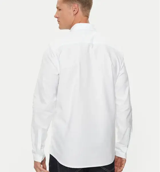 Calvin Klein Jeans - Ανδρικό Πουκάμισο Μακρυμάνικo Oxford Regular Fit J30J326182-YAF Λευκό