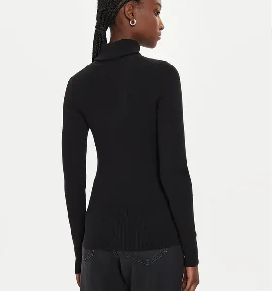 Calvin Klein Jeans - Γυναικείο Ζιβάγκο Label Roll Neck Regular Fit J20J224225-BEH Μαύρο