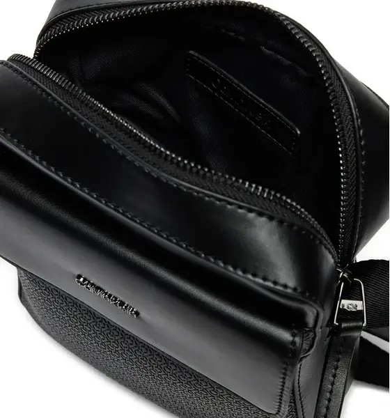 Calvin Klein - Ανδρική Τσάντα Ώμου Χιαστί Vertical Lines Reporter S Mono K50K512218-0GK Μαύρο