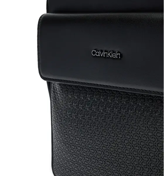 Calvin Klein - Ανδρική Τσάντα Ώμου Χιαστί Vertical Lines Reporter S Mono K50K512218-0GK Μαύρο