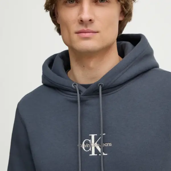Calvin Klein - Fleece Monogram Φούτερ J30J325629-BAN Μπλε Ναυτικό