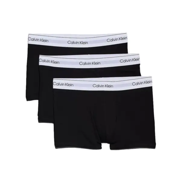 Calvin Klein - Ανδρικά Μποξεράκια 3Pack Icon Cotton Stretch LV00NB4392-UB1 Μαύρο