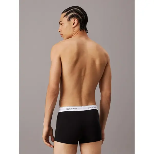Calvin Klein - Ανδρικά Μποξεράκια 3Pack Icon Cotton Stretch LV00NB4392-UB1 Μαύρο