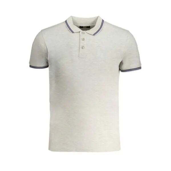 Cavalli Class - Ανδρική Μπλούζα Κοντομάνικη Polo Πικέ QXT64XKB002-05012 Γκρι QXT64XKB002-05012