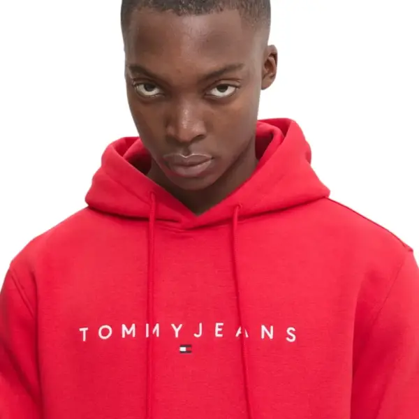 Tommy Hilfiger - Ανδρικό Φούτερ με Κουκούλα και Τσέπες DM0DM20746-XME Κόκκινο DM0DM20746-XME